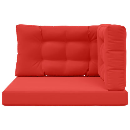 Cuscino per divano da esterno 3 pcs Rosso Poliestere | homemem39