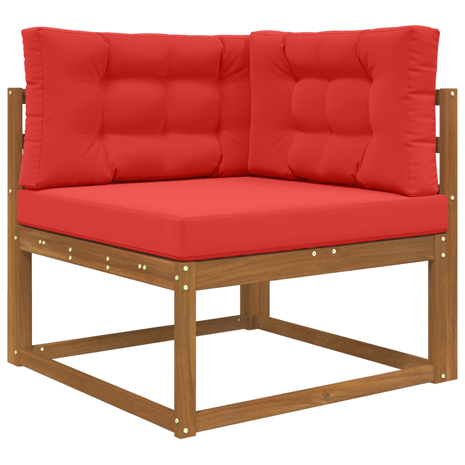 Cuscino per divano da esterno 3 pcs Rosso Poliestere | homemem39