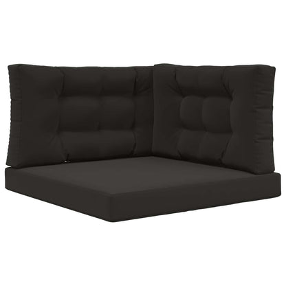 Cuscino per divano da esterno 3 pcs Nero Poliestere | homemem39