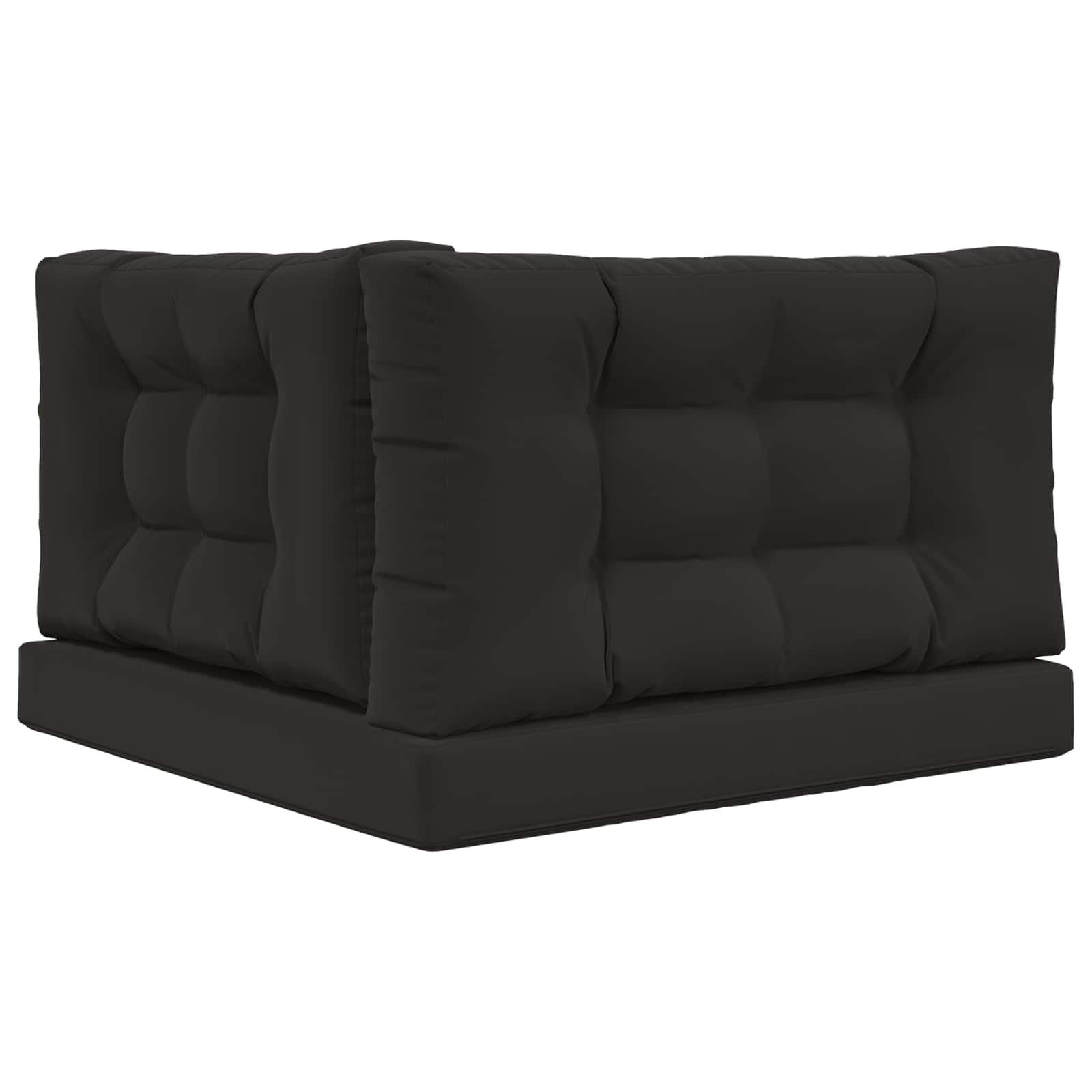 Cuscino per divano da esterno 3 pcs Nero Poliestere | homemem39