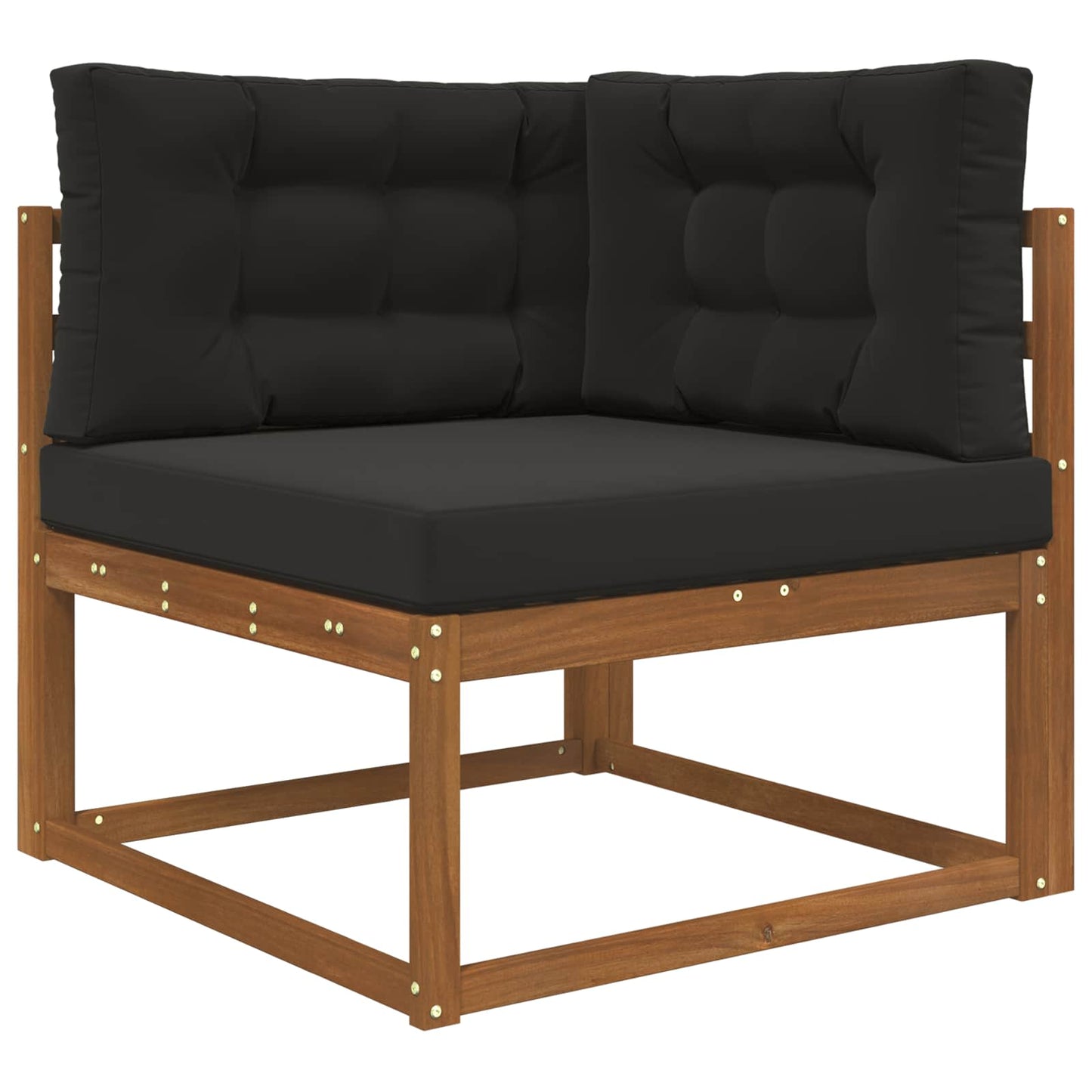 Cuscino per divano da esterno 3 pcs Nero Poliestere | homemem39