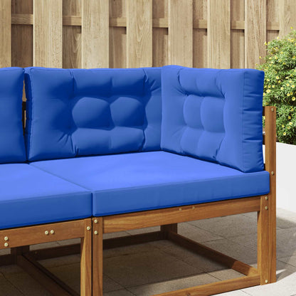 Cuscino per divano da esterno 3 pcs Blu Reale Poliestere | homemem39