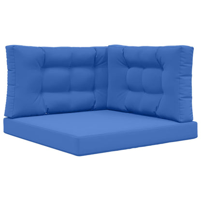 Cuscino per divano da esterno 3 pcs Blu Reale Poliestere | homemem39