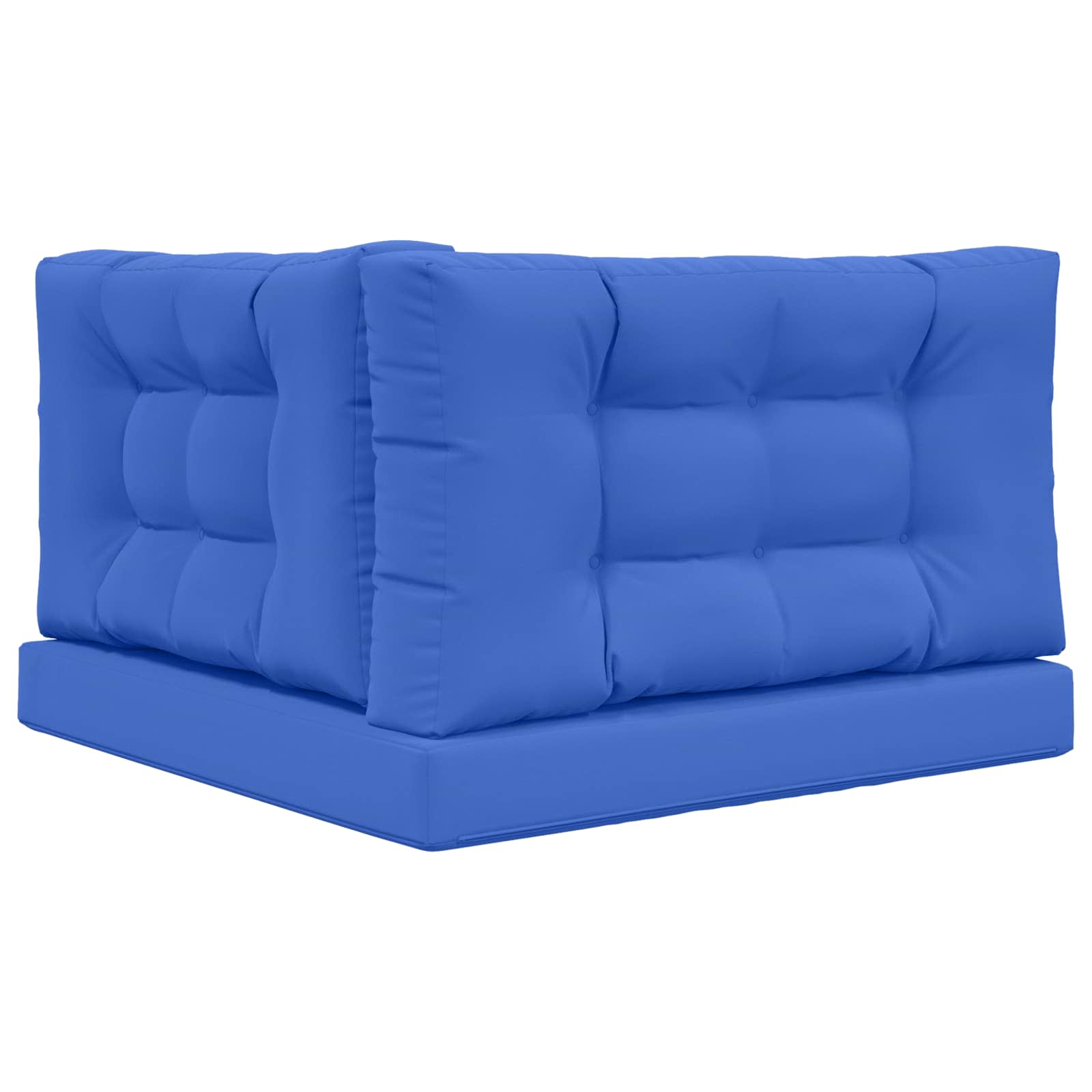 Cuscino per divano da esterno 3 pcs Blu Reale Poliestere | homemem39