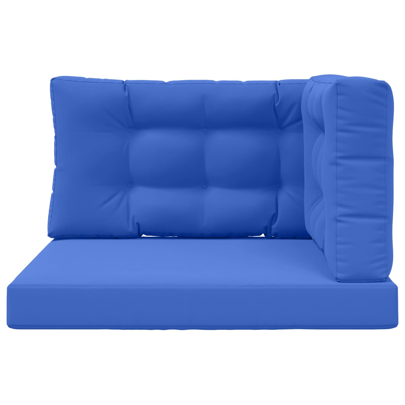 Cuscino per divano da esterno 3 pcs Blu Reale Poliestere | homemem39