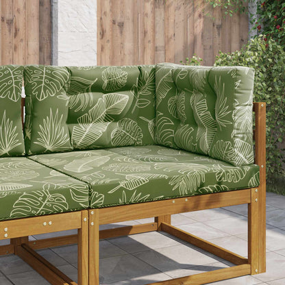 Cuscino per divano da esterno 3 pcs Design a foglia Poliestere | homemem39