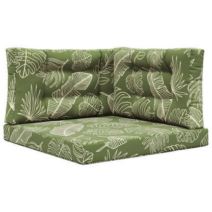 Cuscino per divano da esterno 3 pcs Design a foglia Poliestere | homemem39