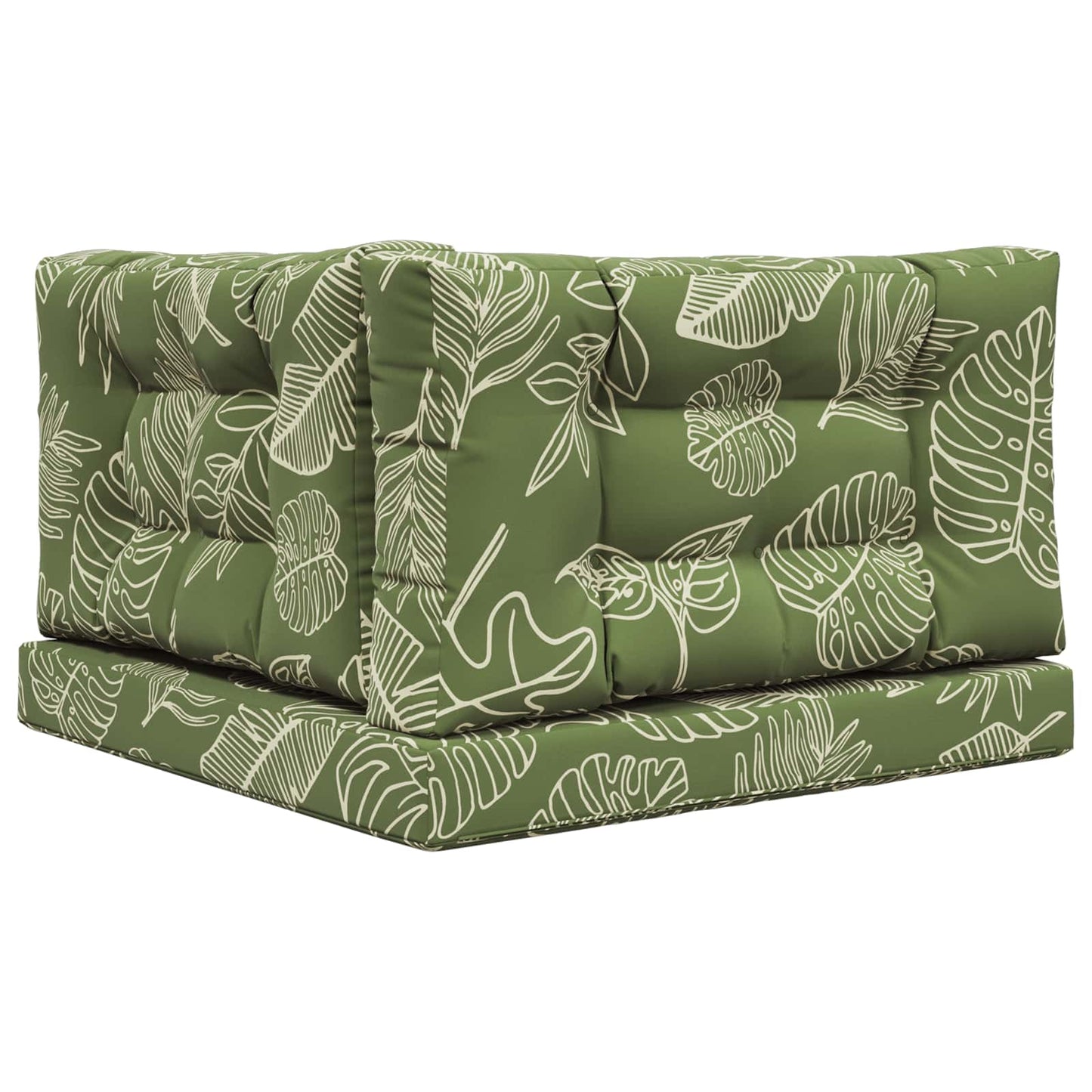 Cuscino per divano da esterno 3 pcs Design a foglia Poliestere | homemem39