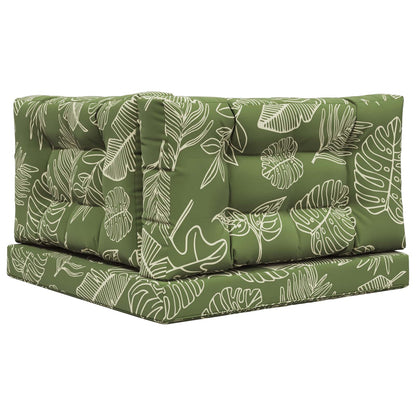Cuscino per divano da esterno 3 pcs Design a foglia Poliestere | homemem39