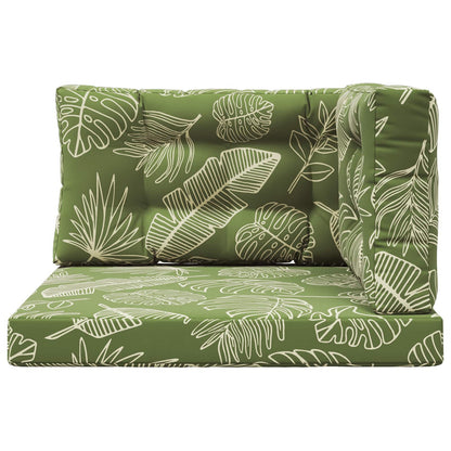 Cuscino per divano da esterno 3 pcs Design a foglia Poliestere | homemem39
