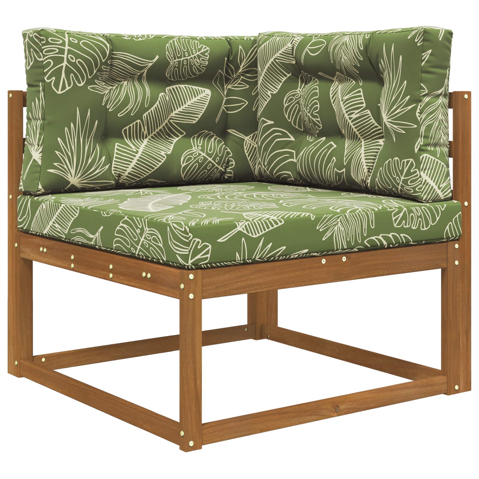 Cuscino per divano da esterno 3 pcs Design a foglia Poliestere | homemem39