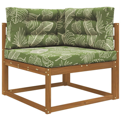 Cuscino per divano da esterno 3 pcs Design a foglia Poliestere | homemem39