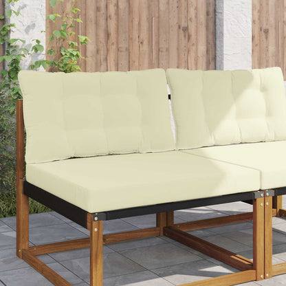 Cuscino per divano da esterno Poliestere Crema 80 x 68,5 x 8 cm | homemem39