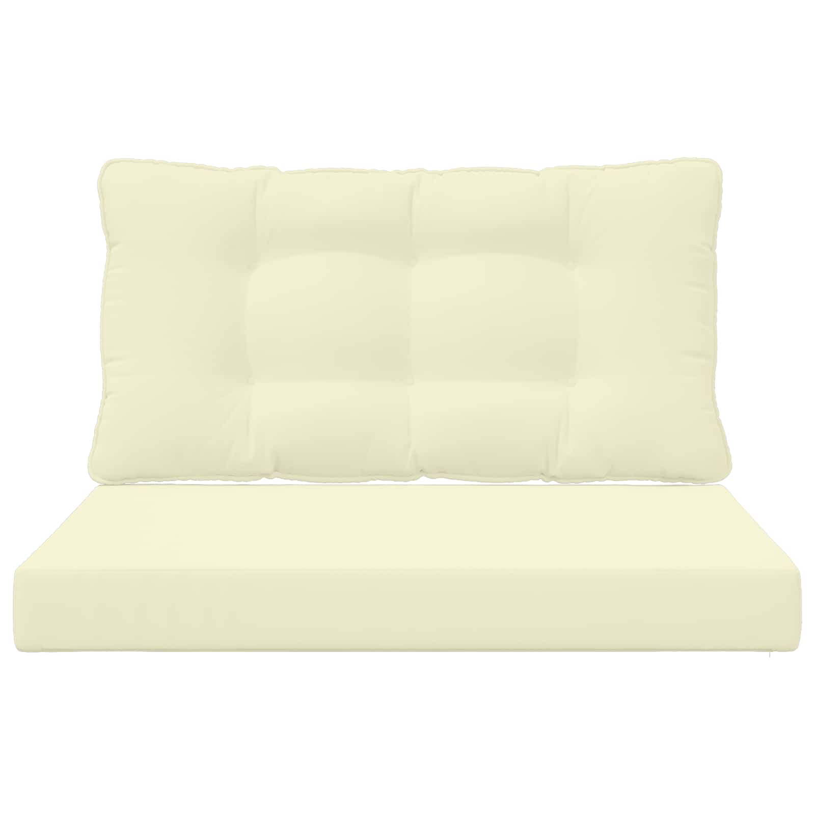 Cuscino per divano da esterno Poliestere Crema 80 x 68,5 x 8 cm | homemem39