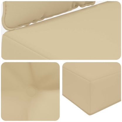 Cuscino per divano da esterno Poliestere Beige 80 x 68,5 x 8 cm | homemem39