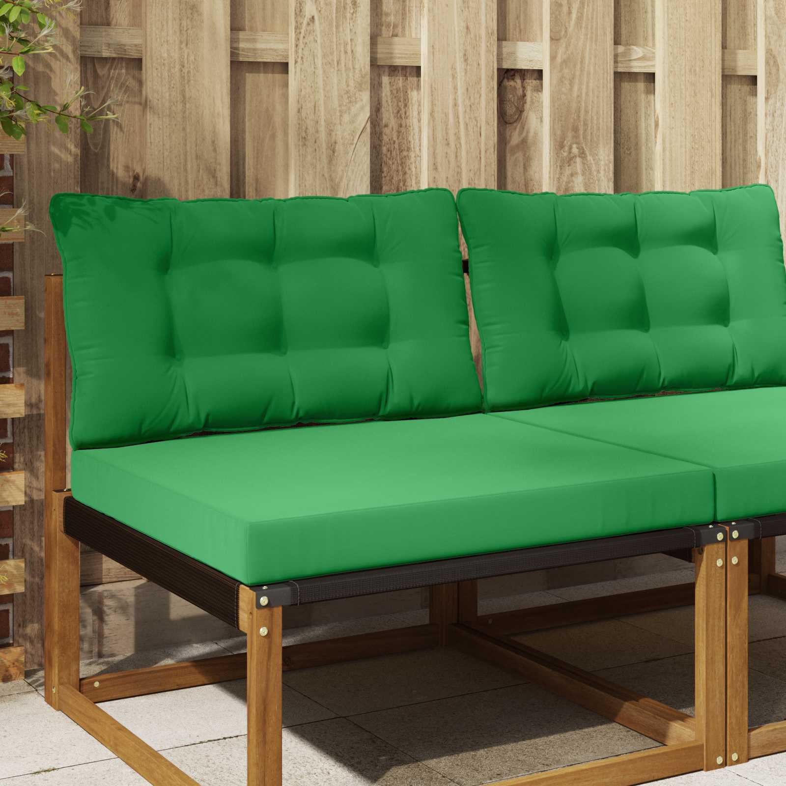 Cuscino per divano da esterno Poliestere Verde 80 x 68,5 x 8 cm | homemem39