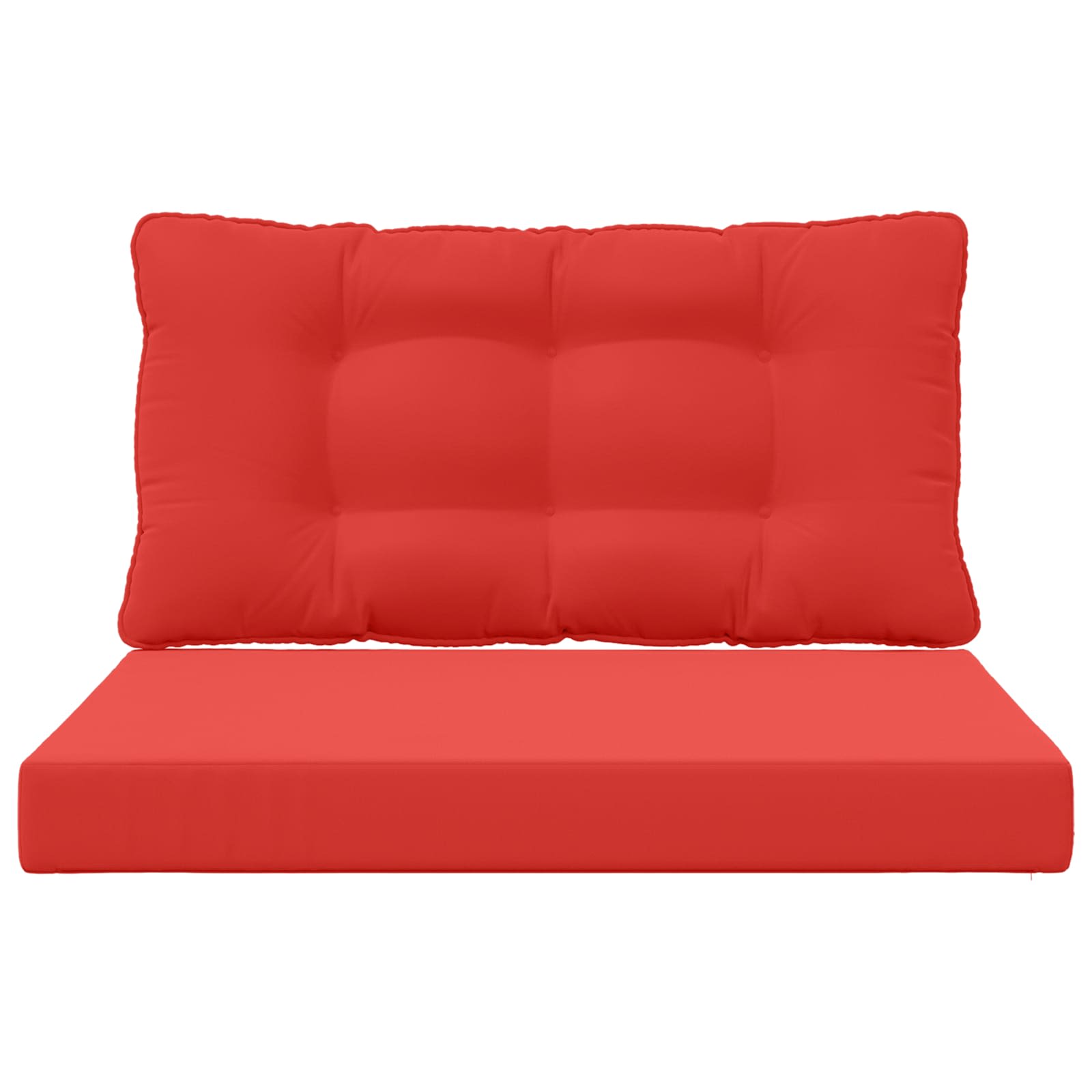 Cuscino per divano da esterno Poliestere Rosso 80 x 68,5 x 8 cm | homemem39