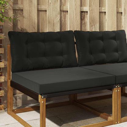 Cuscino per divano da esterno Poliestere Nero 80 x 68,5 x 8 cm | homemem39