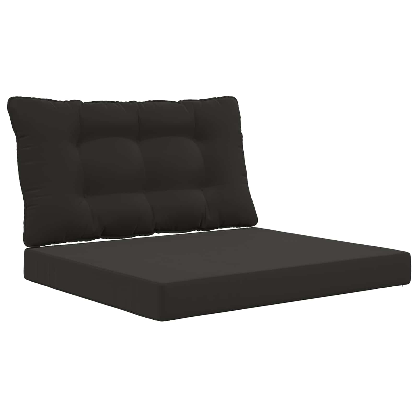 Cuscino per divano da esterno Poliestere Nero 80 x 68,5 x 8 cm | homemem39