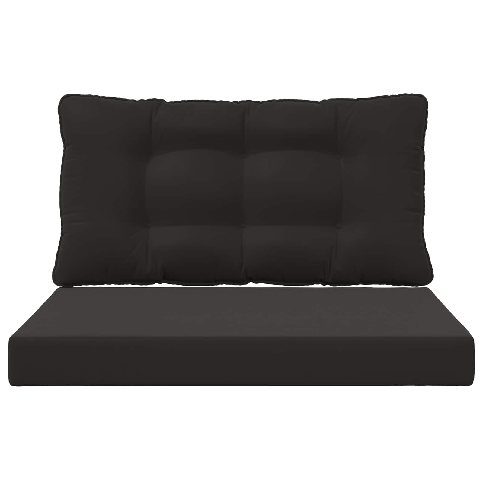 Cuscino per divano da esterno Poliestere Nero 80 x 68,5 x 8 cm | homemem39