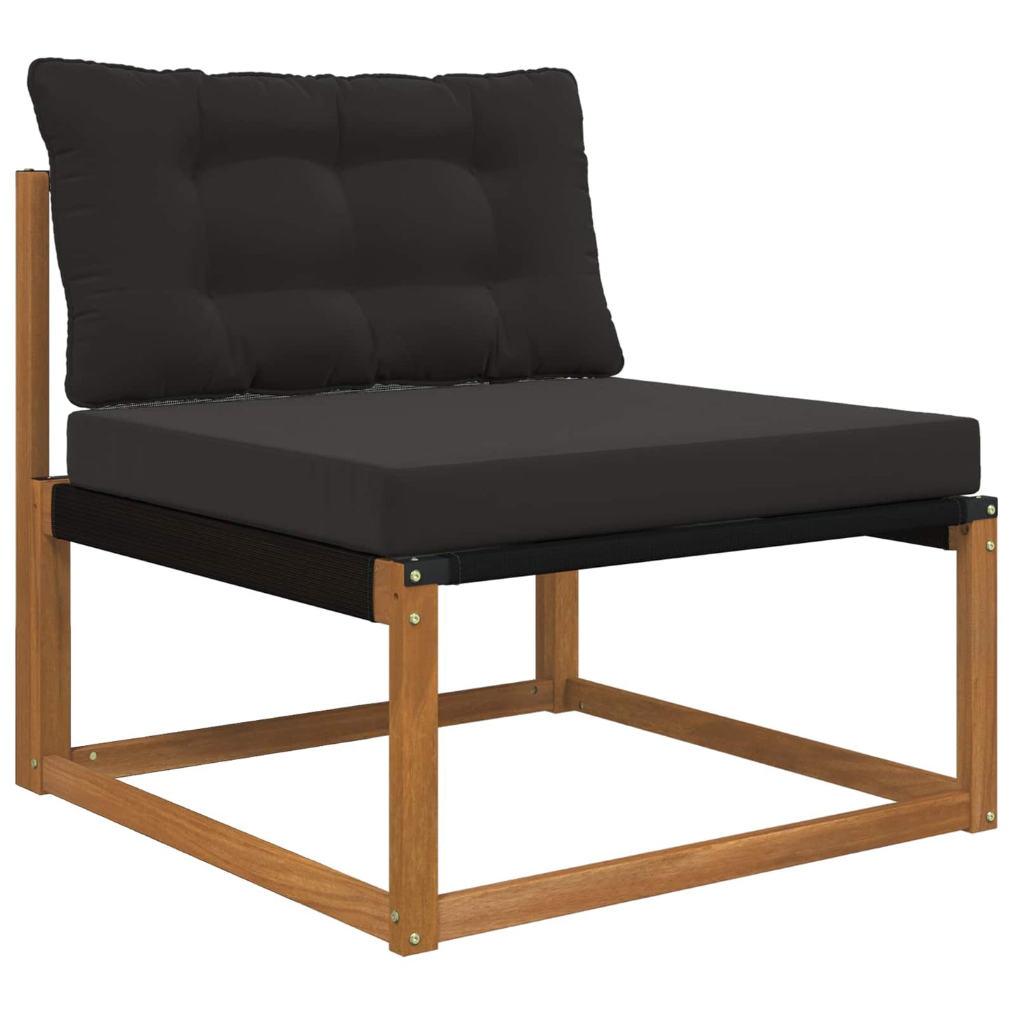Cuscino per divano da esterno Poliestere Nero 80 x 68,5 x 8 cm | homemem39