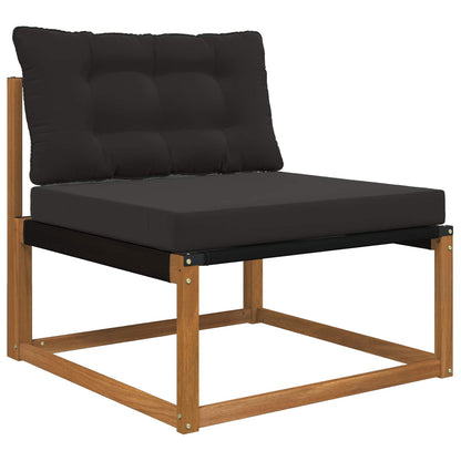 Cuscino per divano da esterno Poliestere Nero 80 x 68,5 x 8 cm | homemem39
