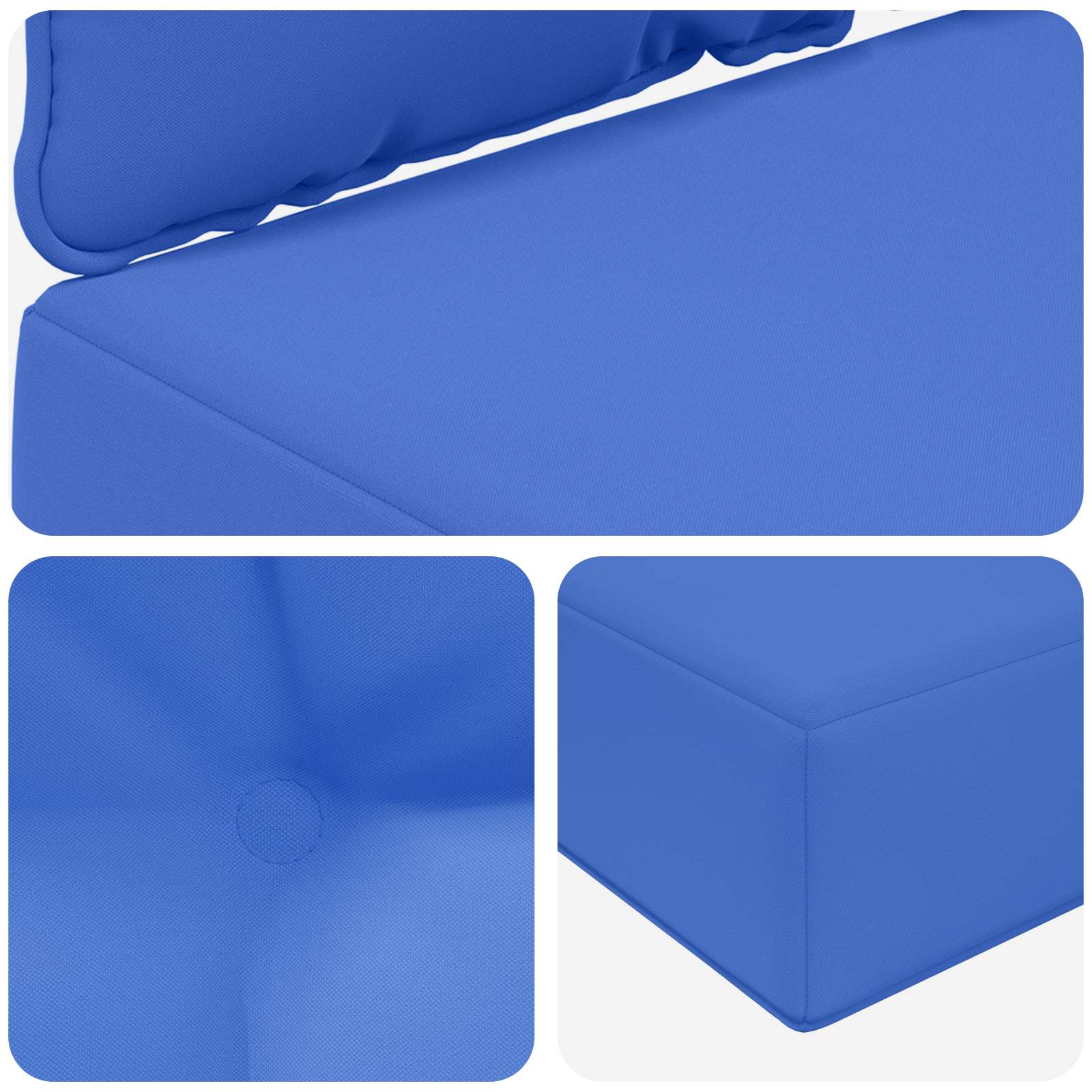 Cuscino per divano da esterno Poliestere Blu Reale | homemem39