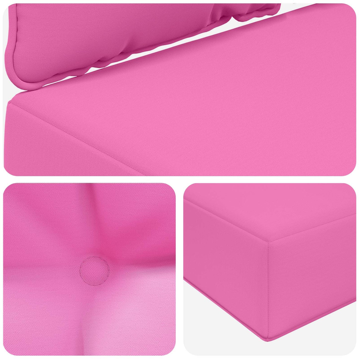 Cuscino per divano da esterno Poliestere Rosa 80 x 68,5 x 8 cm | homemem39