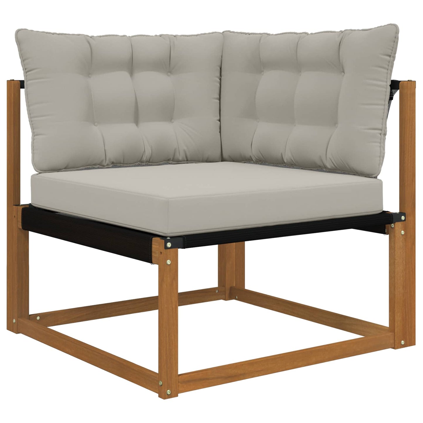 Cuscino per divano da esterno Poliestere Grigio 80 x 43 x 10 cm | homemem39