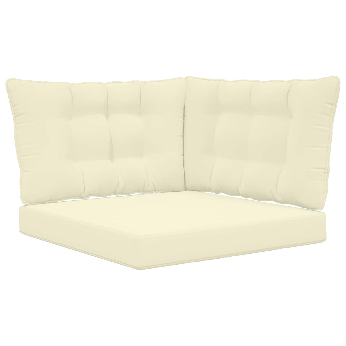 Cuscino per divano da esterno Poliestere Crema 80 x 43 x 10 cm | homemem39