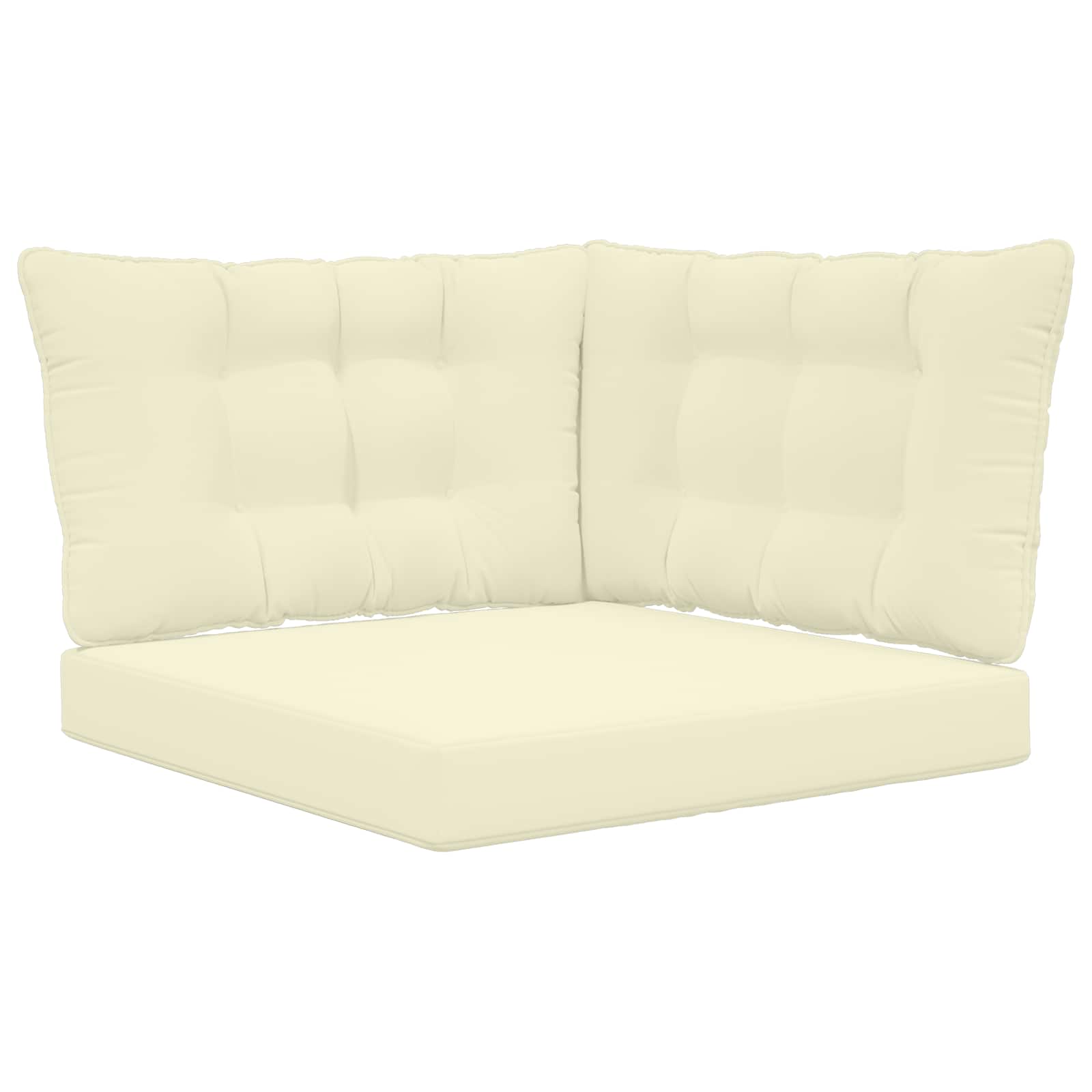 Cuscino per divano da esterno Poliestere Crema 80 x 43 x 10 cm | homemem39