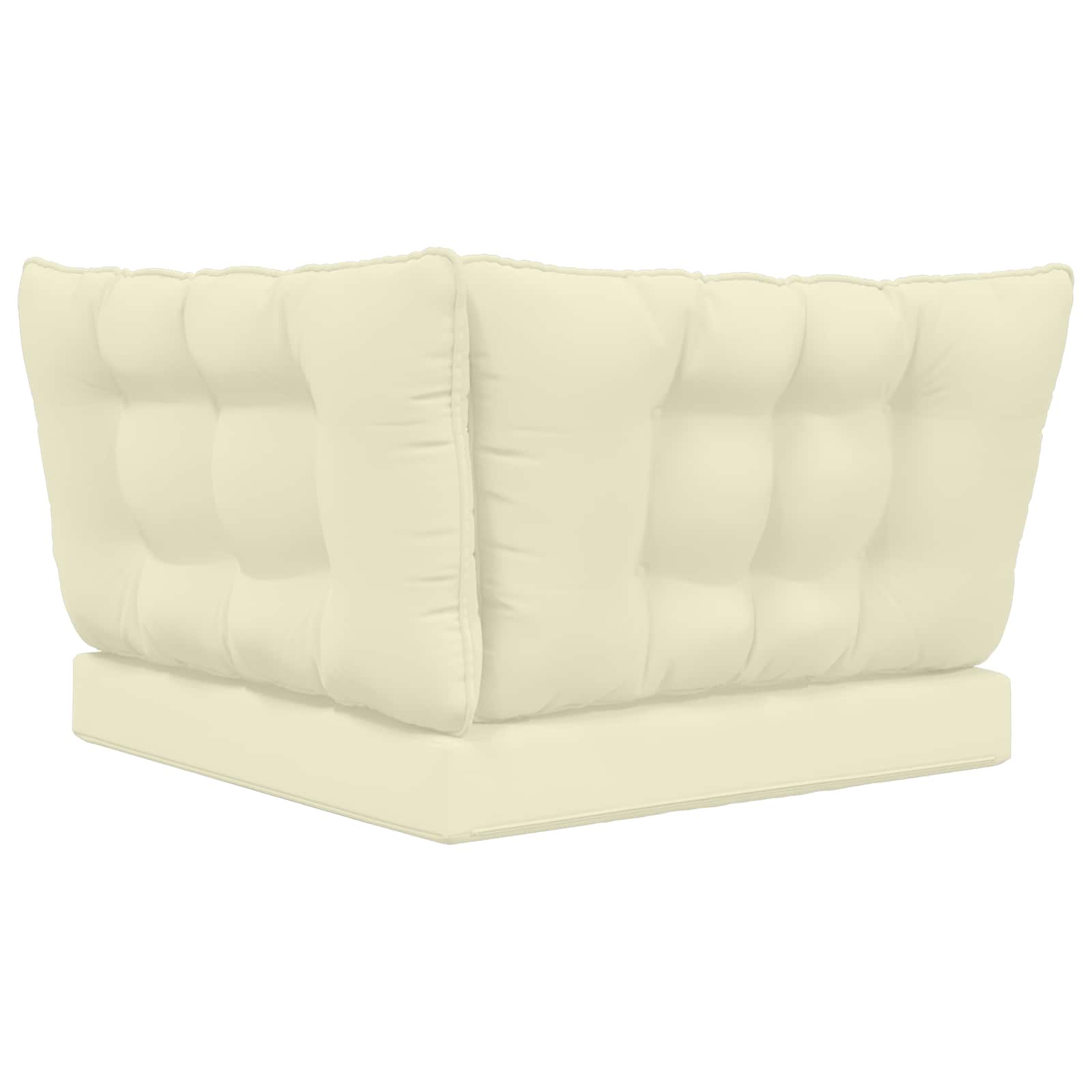 Cuscino per divano da esterno Poliestere Crema 80 x 43 x 10 cm | homemem39
