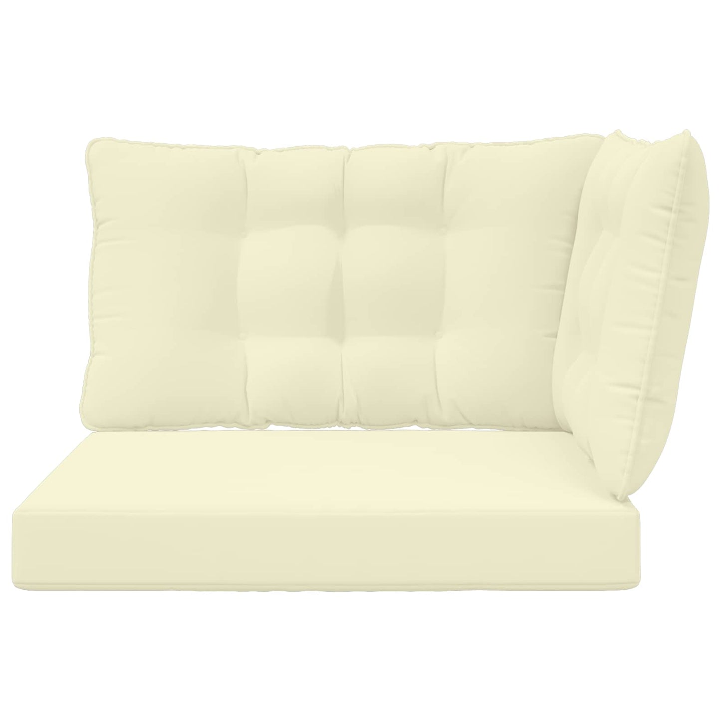 Cuscino per divano da esterno Poliestere Crema 80 x 43 x 10 cm | homemem39