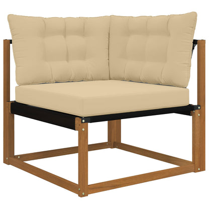 Cuscino per divano da esterno Poliestere Beige 80 x 43 x 10 cm | homemem39