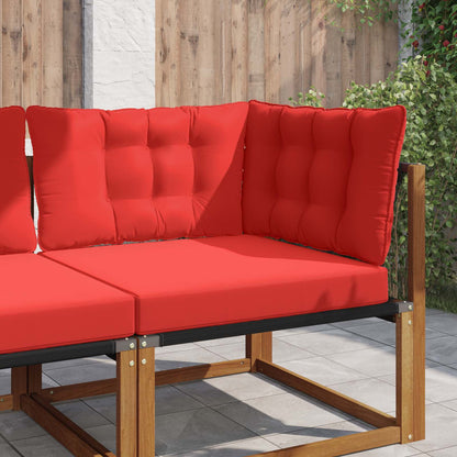 Cuscino per divano da esterno Poliestere Rosso 80 x 43 x 10 cm | homemem39