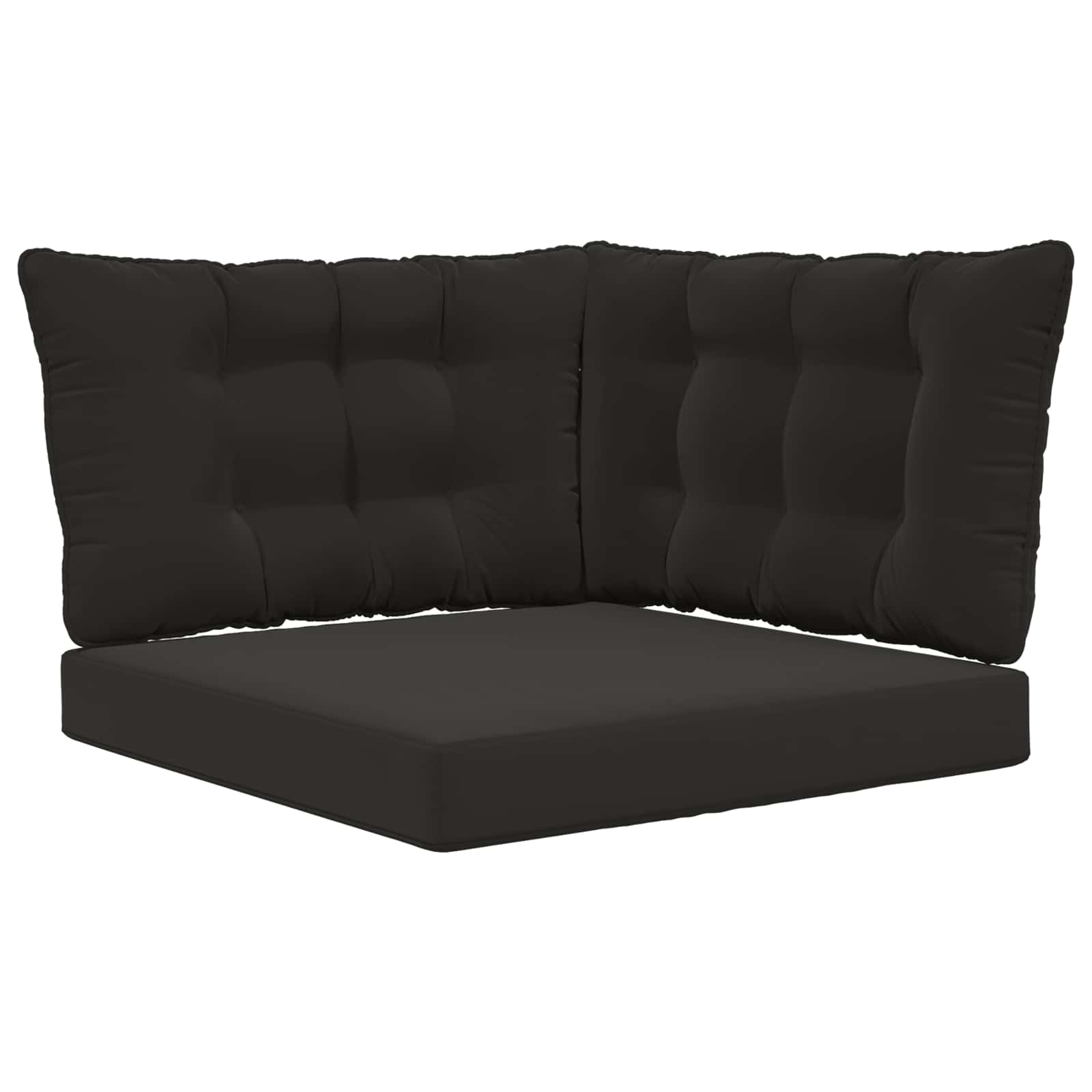 Cuscino per divano da esterno Poliestere Nero 80 x 43 x 10 cm | homemem39