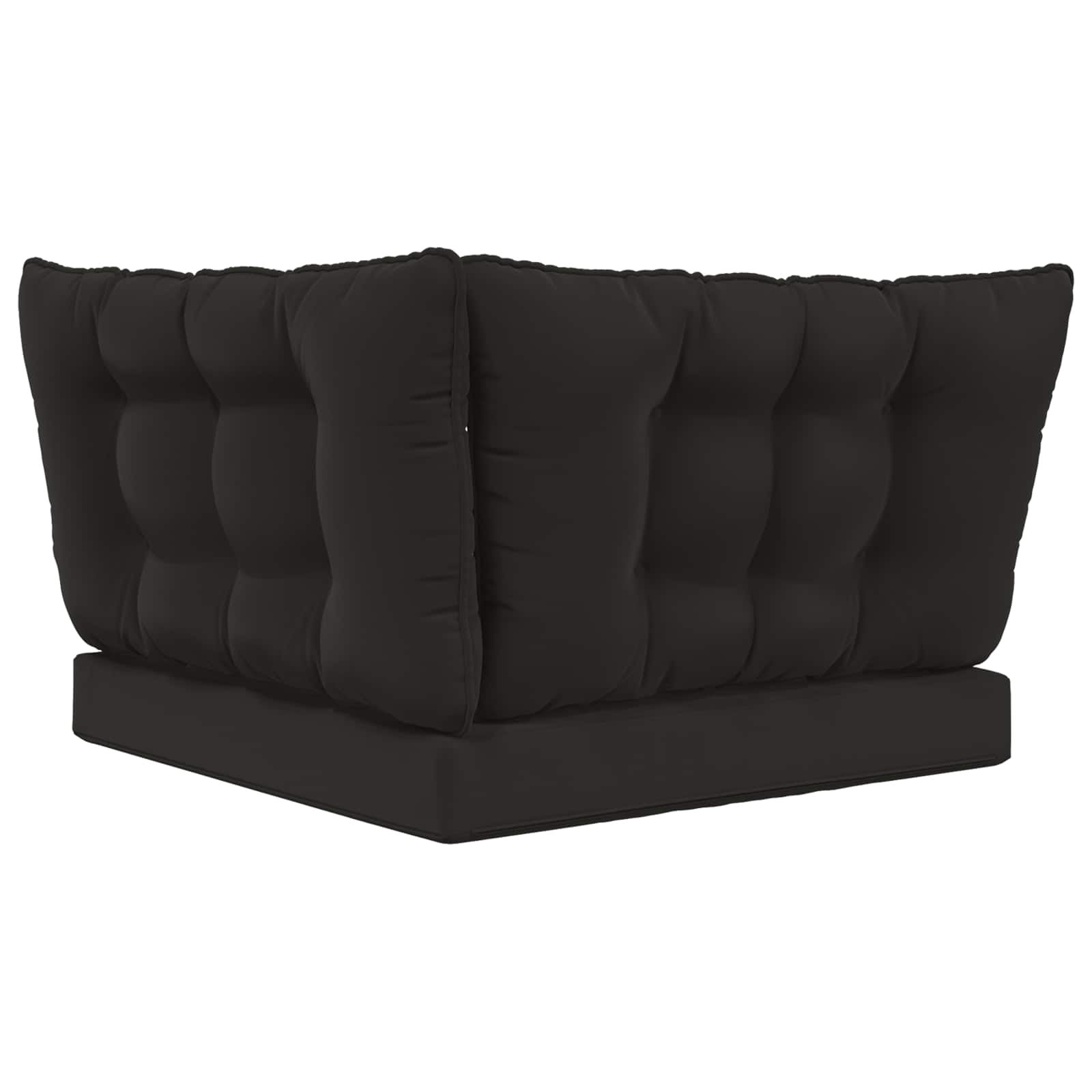 Cuscino per divano da esterno Poliestere Nero 80 x 43 x 10 cm | homemem39