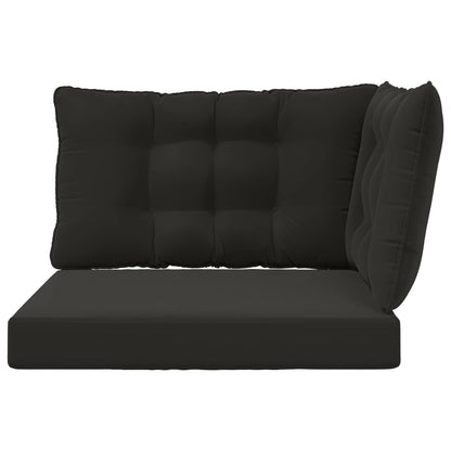 Cuscino per divano da esterno Poliestere Nero 80 x 43 x 10 cm | homemem39