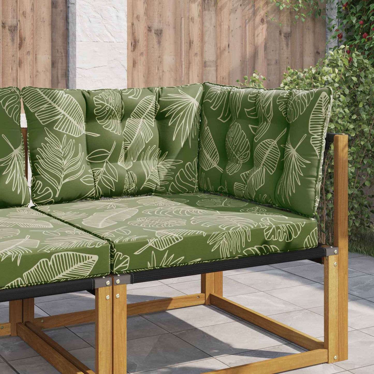 Cuscino per divano da esterno Poliestere Design a foglia