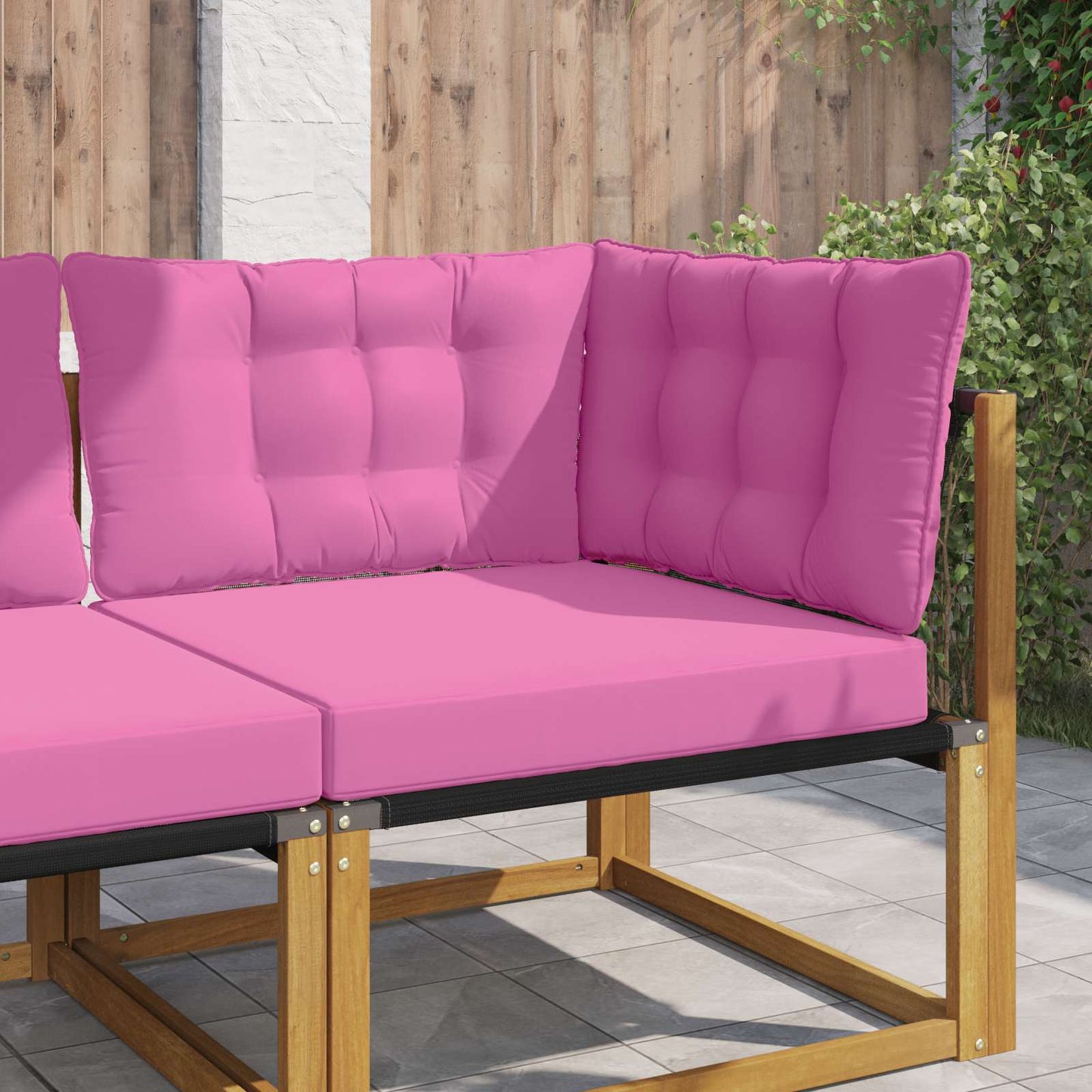 Cuscino per divano da esterno Poliestere Rosa 68,5 x 68,5 cm