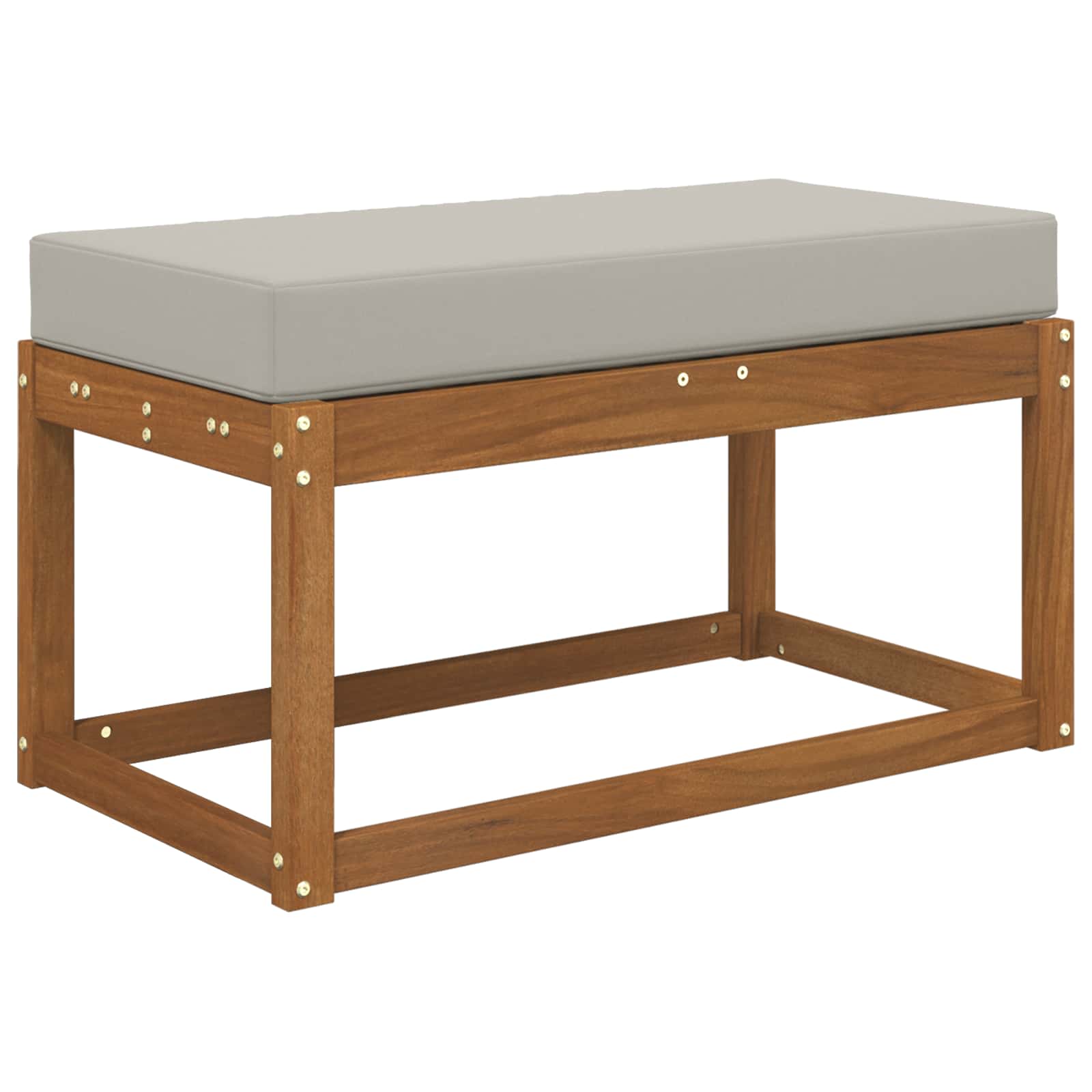 Cuscino da Sedia Esterno Grigio 80 x 40 x 8 cm 100% Poliestere | homemem39