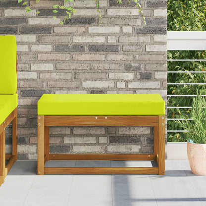 Cuscino da Sedia Esterno Verde 80 x 40 x 8 cm 100% Poliestere