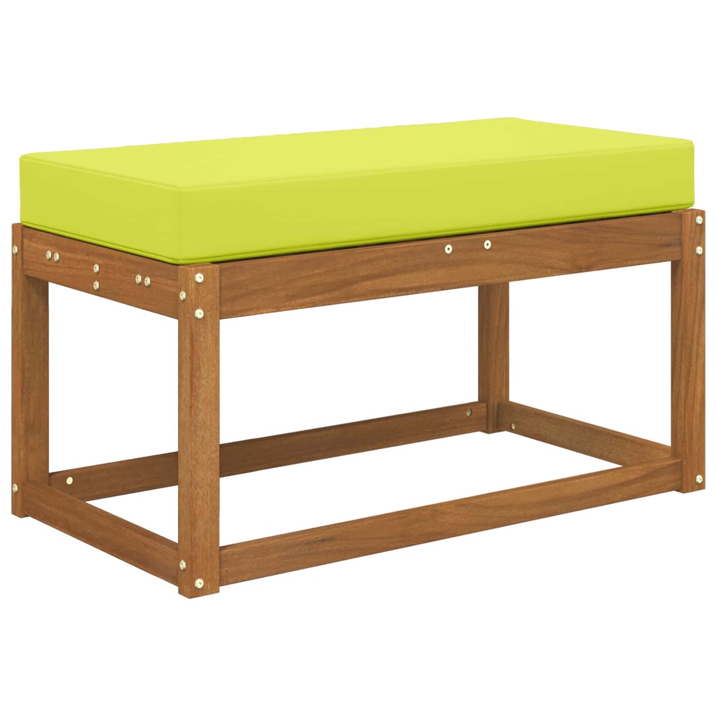 Cuscino da Sedia Esterno Verde 80 x 40 x 8 cm 100% Poliestere