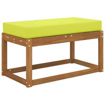 Cuscino da Sedia Esterno Verde 80 x 40 x 8 cm 100% Poliestere