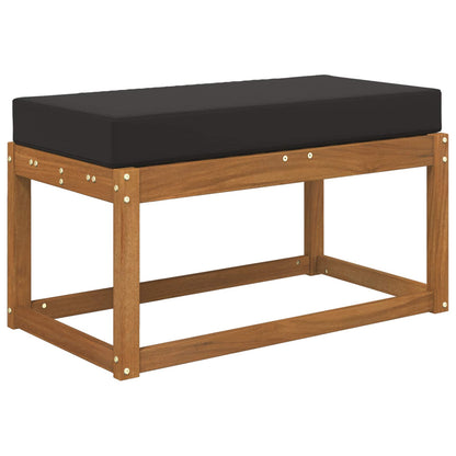 Cuscino da Sedia Esterno Nero 80 x 40 x 8 cm 100% Poliestere | homemem39