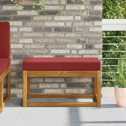 Cuscino da Sedia Esterno Rosso vino 80 x 40 x 8 cm | homemem39