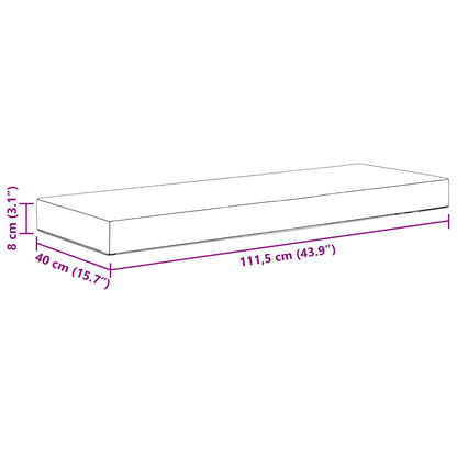 Cuscino da Sedia Esterno Crema 115 x 40 x 8 cm 100% Poliestere | homemem39