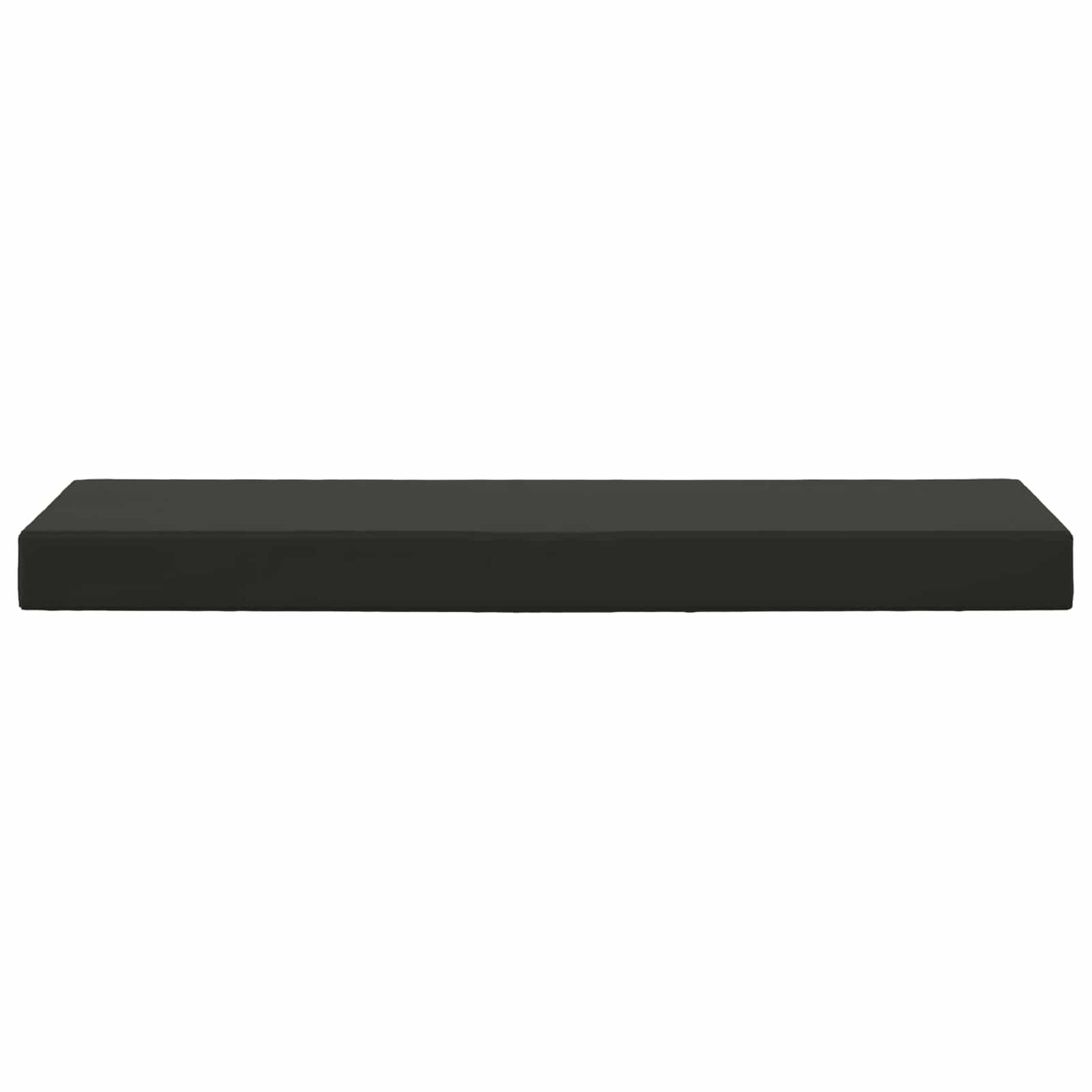 Cuscino da Sedia Esterno Nero 111,5 x 40 x 8 cm 100% Poliestere
