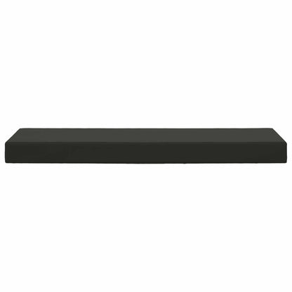 Cuscino da Sedia Esterno Nero 111,5 x 40 x 8 cm 100% Poliestere