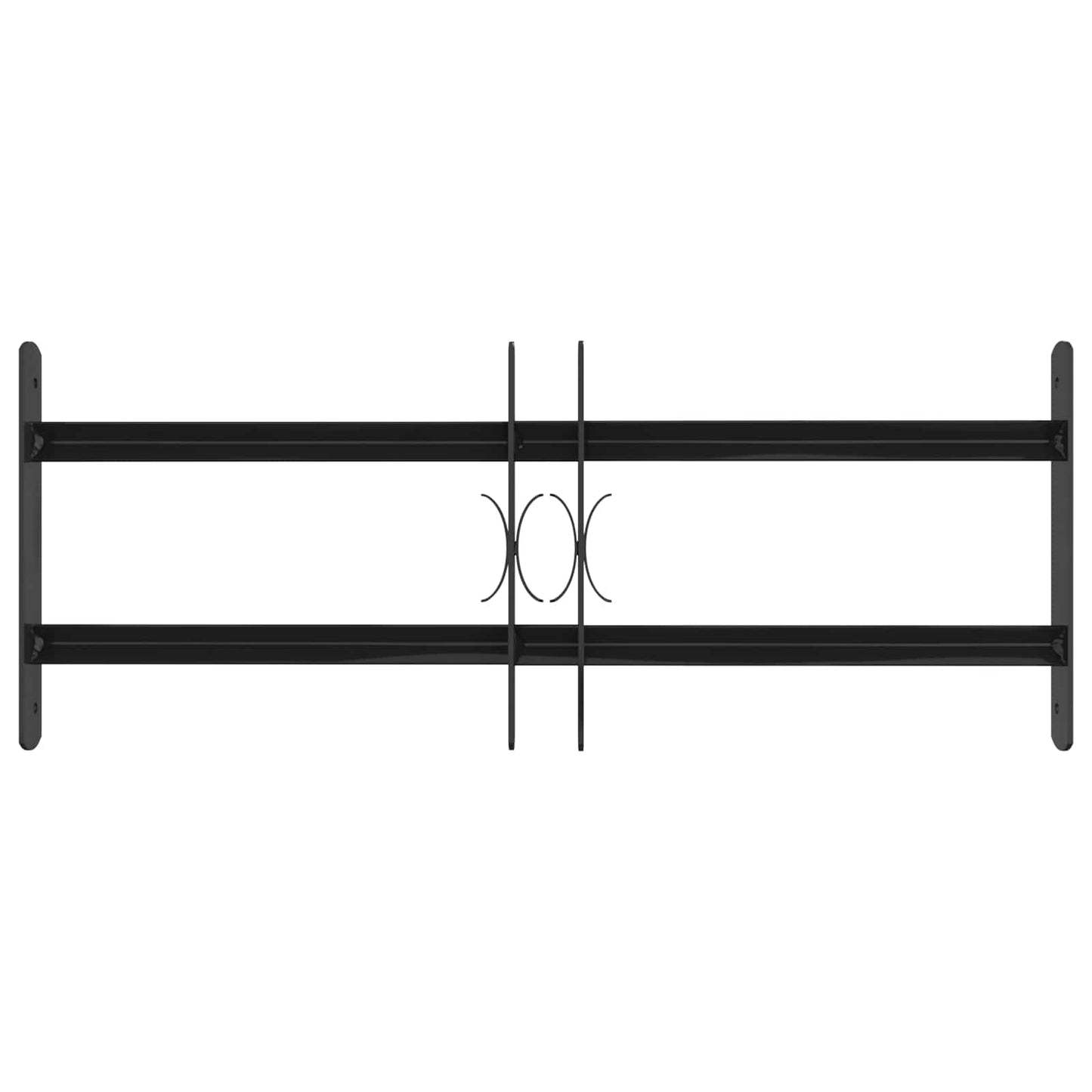 Griglia Finestra Nero 76 x 30 cm Acciaio verniciato a polvere